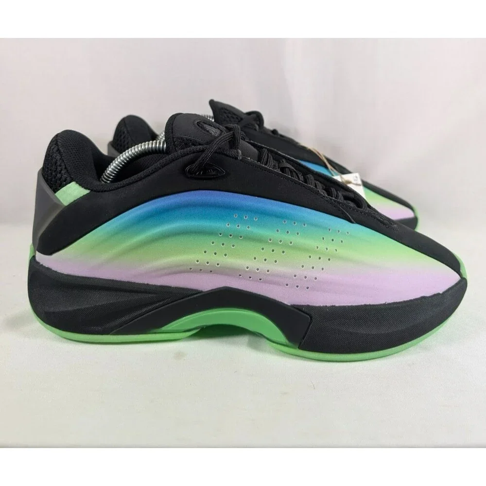 adidas Nova IIInfinity JR7601 Men’s 9 Black Lime Burst Pure Teal Sneakers NWT